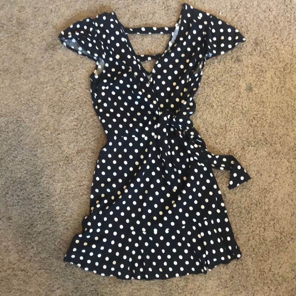 Polka dot mini dress